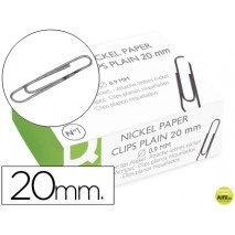 CLIPS NIQUELADOS Q-CONNECT NÌ120 MM CAJA DE 100