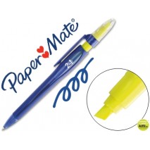 BOLIGRAFO HIGHLIGHTER AZUL PAPER MATE 2 EN 1 BOLIGRAFO Y ROTULADOR RETRACTIL