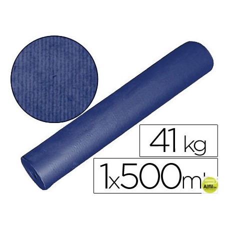 PAPEL KRAFT AZUL 1,00 MT X 500 MTS 41 KILOS ESPECIAL PARA EMBALAJE