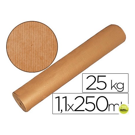 PAPEL KRAFT MARRON 1,10 MT X 250 MTS 25 KILOS ESPECIAL PARA EMBALAJE