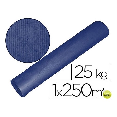 PAPEL KRAFT AZUL 1,00 MT X 250 MTS 25 KILOS ESPECIAL PARA EMBALAJE