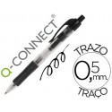 BOLIGRAFO Q-CONNECT NEGRO RETRACTIL -CON SUJECION DE CAUCHO