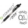 BOLIGRAFO Q-CONNECT NEGRO RETRACTIL -CON SUJECION DE CAUCHO