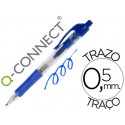 BOLIGRAFO Q-CONNECT AZUL RETRACTIL -CON SUJECION DE CAUCHO
