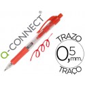 BOLIGRAFO Q-CONNECT ROJO RETRACTIL -CON SUJECION DE CAUCHO