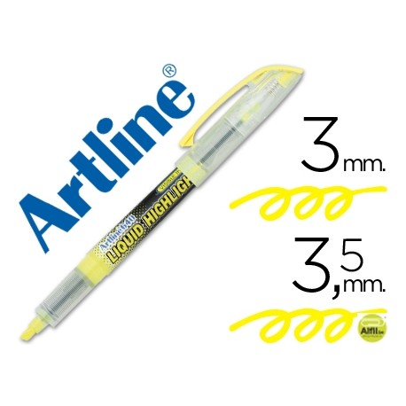 ROTULADOR ARTLINE FLUORESCENTEEK-640 AMARILLO -PUNTA BISELADA