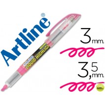 ROTULADOR ARTLINE FLUORESCENTEEK-640 ROSA -PUNTA BISELADA