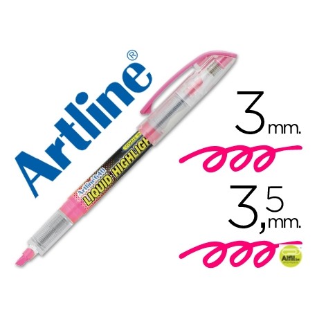 ROTULADOR ARTLINE FLUORESCENTEEK-640 ROSA -PUNTA BISELADA