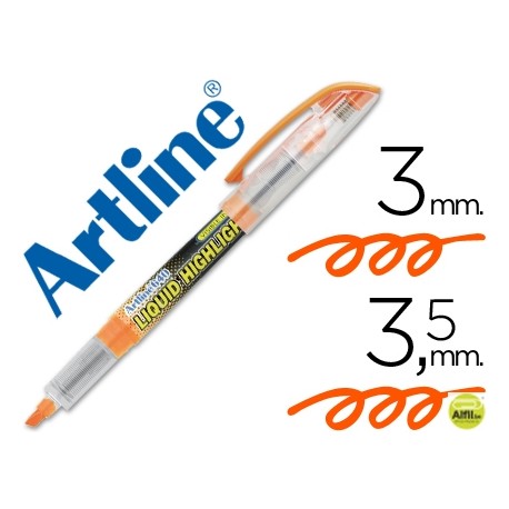 ROTULADOR ARTLINE FLUORESCENTEEK-640 NARANJA -PUNTA BISELADA
