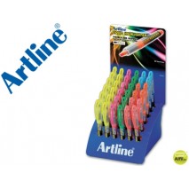 ROTULADOR ARTLINE FLUORESCENTEEK-640 PUNTA BISELADA -EXPOSITOR DE 36 UNIDADES