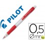 PORTAMINAS PILOT SUPER GRIP ROJO 0,5 MM SUJECION DE CAUCHO