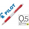 PORTAMINAS PILOT SUPER GRIP ROJO 0,5 MM SUJECION DE CAUCHO