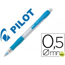 PORTAMINAS PILOT SUPER GRIP CELESTE 0,5 MM SUJECION DE CAUCHO