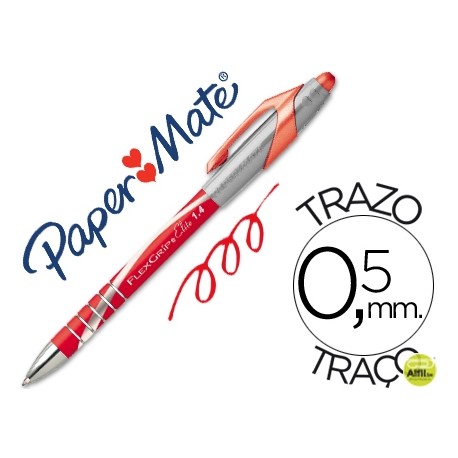 BOLIGRAFO FLEXGRIP ELITE RETRACTIL ROJO