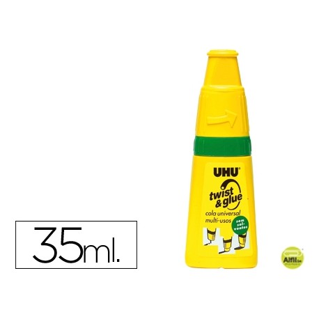 PEGAMENTO UHU TWIST & GLUE SIN DISOLVENTES 35 ML