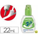 CORRECTOR 2 EN 1 PAPERMATE LAPIZ DE PUNTA METALICA Y CORRECTOR 22 ML
