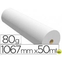PAPEL REPROGRAFIA NAVIGATOR PARA PLOTTER Y LASER REPRO CADBOBINA 1067X50 MT 80 GRS IMPRESION INK-JET