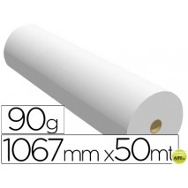 PAPEL REPROGRAFIA NAVIGATOR PARA PLOTTER QUALITY BOBINA 1067X50 MT 90 GRS IMPRESION LINEAS Y COLOR