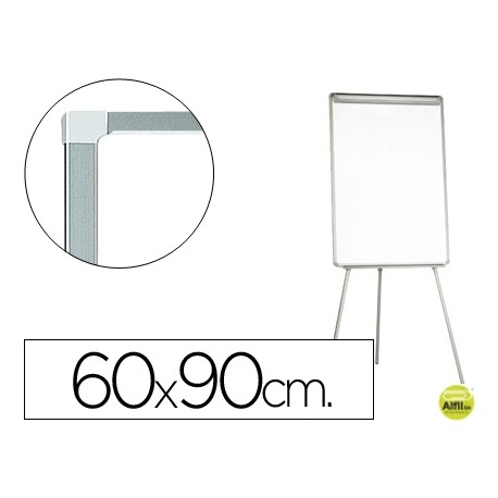 PIZARRA BLANCA Q-CONNECT CON TRIPODE 60X90 CM PARA CONVENCIONES SUPERFICIE LAMINADA ESCRITURA DIRECT