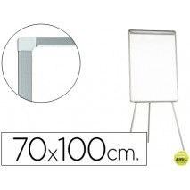 PIZARRA BLANCA Q-CONNECT CON TRIPODE 70X100 CM PARA CONVENCIONES SUPERFICIE LAMINADA ESCRITURA DIREC