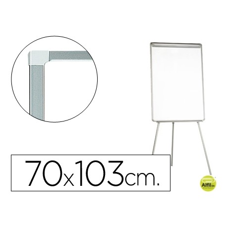 PIZARRA BLANCA Q-CONNECT CON TRIPODE 70X103 CM PARA CONVENCIONES SUPERFICIE LACADAMAGNETICA ESCRITUR