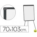 PIZARRA BLANCA Q-CONNECT CON TRIPODE 70X103 CM PARA CONVENCIONES SUPERFICIE LAMINADA MARCO NEGRO