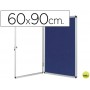 VITRINA DE ANUNCIOS Q-CONNECT MURAL PEQUEÑA FIELTRO AZUL CON PUERTA Y MARCO CON CERRADURA 90X60 CM
