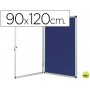VITRINA DE ANUNCIOS Q-CONNECT MURAL GRANDE FIELTRO AZUL CON PUERTA Y MARCO CON CERRADURA 120X90 CM