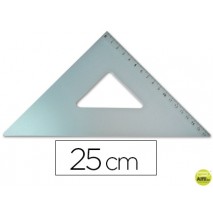 ESCUADRA Q-CONNECT 25 CM ALUMINIO