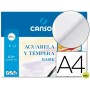 PAPEL ACUARELA BASIK CANSON DIN A4 370 GR PACK DE 6 HOJAS 24 X 32 CM
