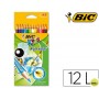 LAPICES DE COLORES BIC KID ESTUCHE DE 12 COLORES ACUARELABLES MADERA ALTA CALIDAD