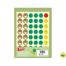 GOMETS ESCOLAR CARAS BOLSA DE 12 HOJAS MR SMILEY