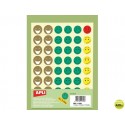 GOMETS ESCOLAR CARAS BOLSA DE 12 HOJAS MR SMILEY