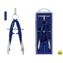 COMPAS STAEDTLER MICROMETRICO CON USILLO Y AJUSTE POR RUEDA CENTRAL INCLUYE TUBO DE MINAS MARS 556