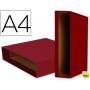 CAJA ARCHIVADOR LIDERPAPEL COLOR SYSTEM A4 ROJA