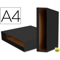 CAJA ARCHIVADOR LIDERPAPEL COLOR SYSTEM A4 NEGRA