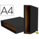 CAJA ARCHIVADOR LIDERPAPEL COLOR SYSTEM A4 NEGRA