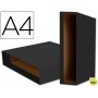 CAJA ARCHIVADOR LIDERPAPEL COLOR SYSTEM A4 NEGRA