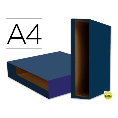 CAJA ARCHIVADOR LIDERPAPEL COLOR SYSTEM A4 AZUL