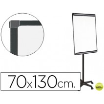 PIZARRA MOVIL Q-CONNECT CON RUEDAS PARA CONFERENCIAS TABLERO LACADO BLANCO APTA PARA ESCRITURA DIREC