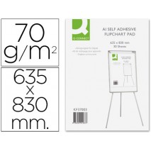 BLOC CONGRESO Q-CONNECT PAPEL AUTOADHESIVO 70 GRS 635X830