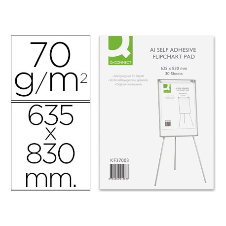 BLOC CONGRESO Q-CONNECT PAPEL AUTOADHESIVO 70 GRS 635X830