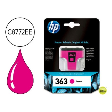 INK-JET HP PHOTOSMART 3110 3200 3210 3310 8200 8250 C5180 6180 7100 D7160 MAGENTA N.363