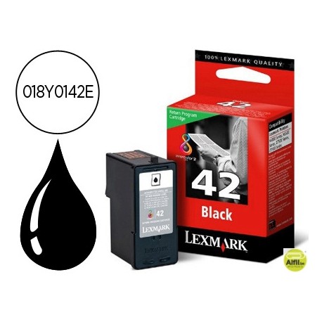 INK-JET LEXMARK Z1520, X4850/6570/9570 NEGRO RETORNABLE N.42 -220PAG-