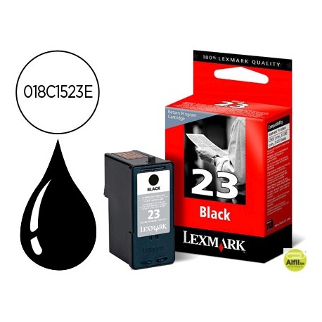 INK-JET LEXMARK Z1400, X3500/3550/4500 NEGRO RETORNABLE N.23 -195PAG-