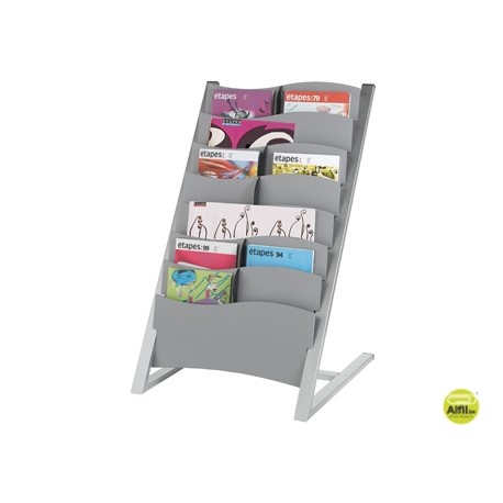 EXPOSITOR FAST-PAPERFLOW DE SUELO ALUMINIO 7 CASILLAS 950X585X560 MM 12 KG