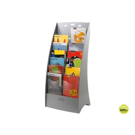 EXPOSITOR FAST-PAPERFLOW DE SUELO DIN A4 POLIESTIRENO 14 CASILLAS 1082X488X340 MM 9,5 KG