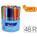 ROTULADOR JOVI MAXI 13 MM BOTE DE 48 UNIDADES 12 COLORES4 UNIDADES DE CADA COLOR.