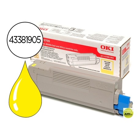 TONER OKI C5600/5700 AMARILLO -2.000 PAG-
