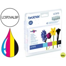 INK-JET BROTHER LC-970 PACK NEGRO/CIAN/MAGENTA/AMARILLO
